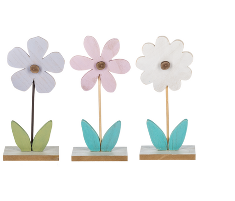 Laser Cut Flower Figurines