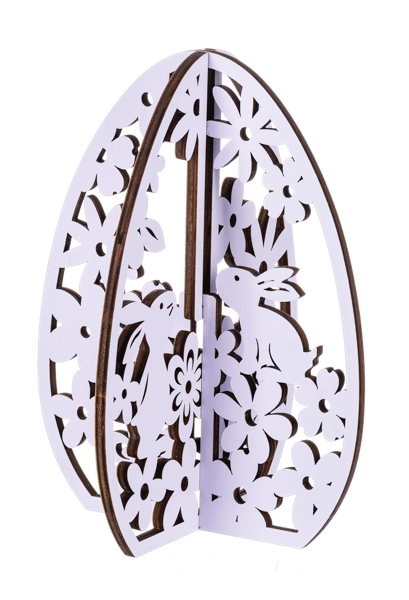 Laser Cut Egg Figurines