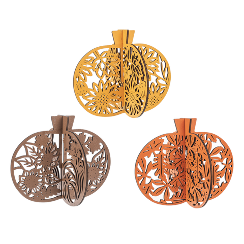 Large Laser Cut Pumpkin Figurines