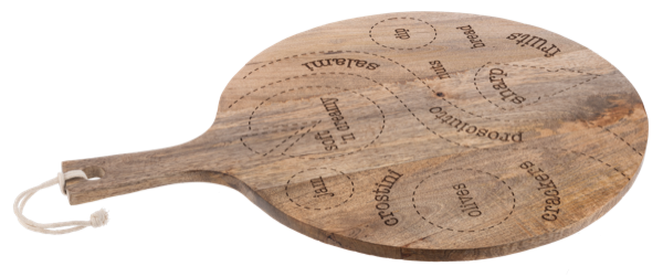 Charcuterie Map Set with Board, Cheese Knife and Towel