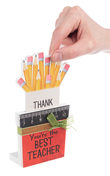 Teacher Hidden Message 2 pc Gift Card Holders