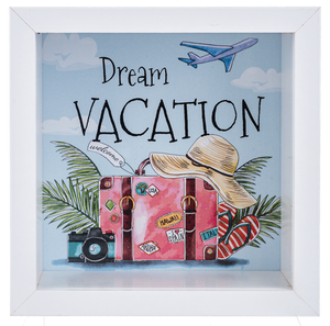 Dream Vacation Shadow Box Bank