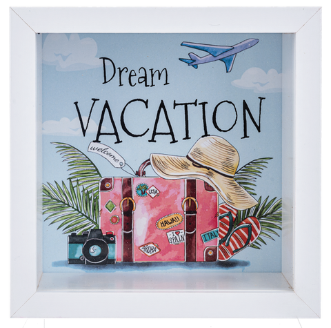 Dream Vacation Shadow Box Bank