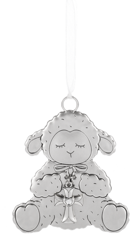 Crib Cross Keepsake Ornament - Lamb