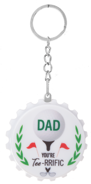 Best Dad by Par - Keychain/Bottle Opener