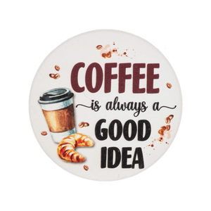 Car Coaster - Coffee is always a good idea