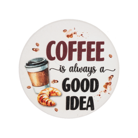 Car Coaster - Coffee is always a good idea