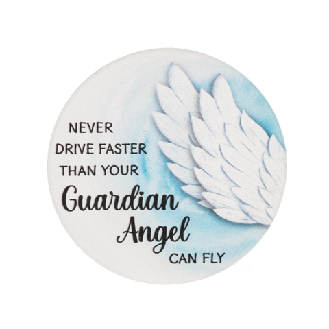 Car Coaster - Never drive faster than your Guardian Angel can fly