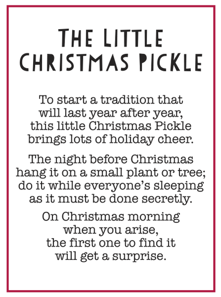 The Little Christmas Pickle Ornaments