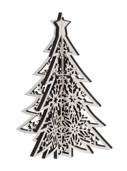 Lasercut Christmas Tree Figurines