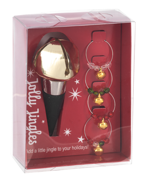 Jolly Jingles Bottle Topper and Wine Charms