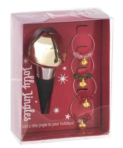Jolly Jingles Bottle Topper and Wine Charms