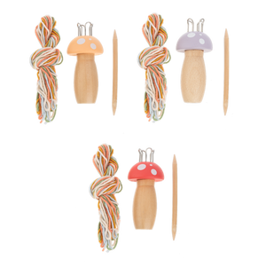Wooden Knitting Mushrooms