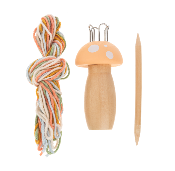 Wooden Knitting Mushrooms