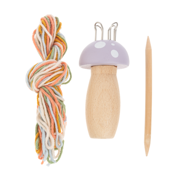 Wooden Knitting Mushrooms