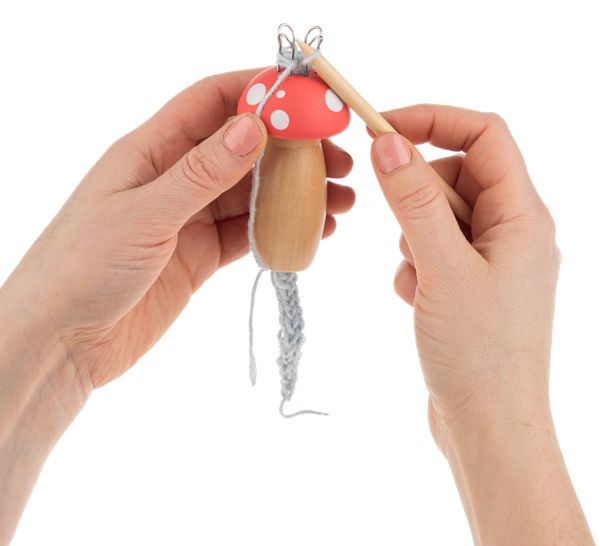 Wooden Knitting Mushrooms