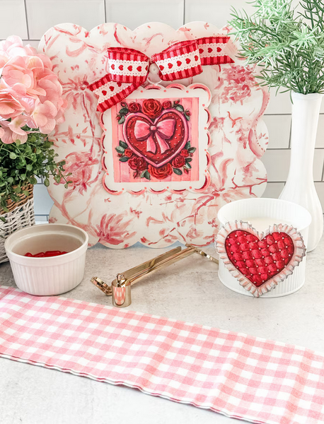 RTC Mini Scallop Art Heart & Roses