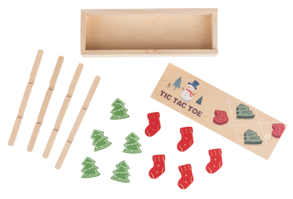 Wooden Tic Tac Toe Game