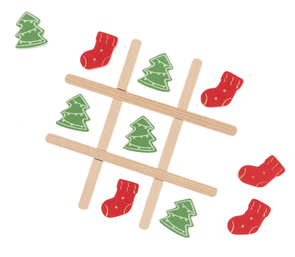 Wooden Tic Tac Toe Game