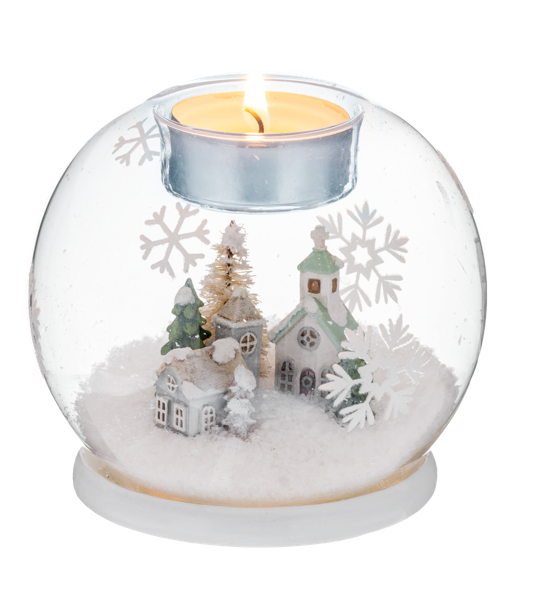 Montages Tealight Holder - Winter Village