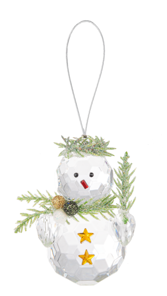 Teeny Mistletoe Snowmen Ornaments