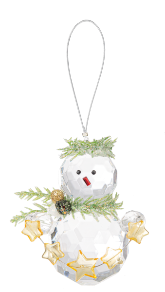 Teeny Mistletoe Snowmen Ornaments