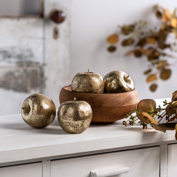 Gold Apple Figurine Boxed Set