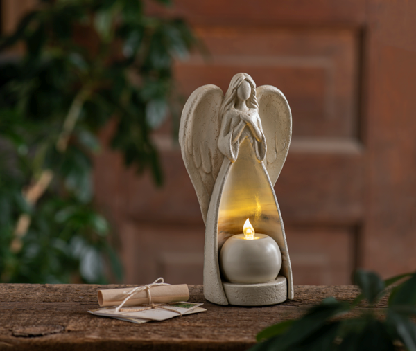 LED Light up Bereavement Angel Figurine