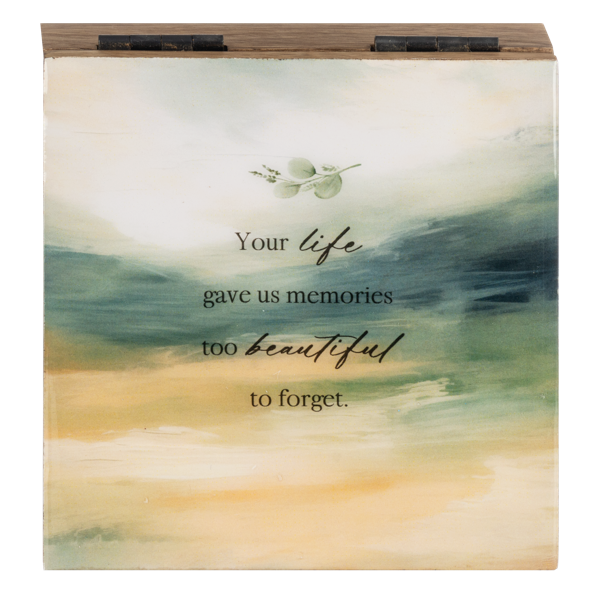 Bereavement Watercolor Message Keepsake Boxes
