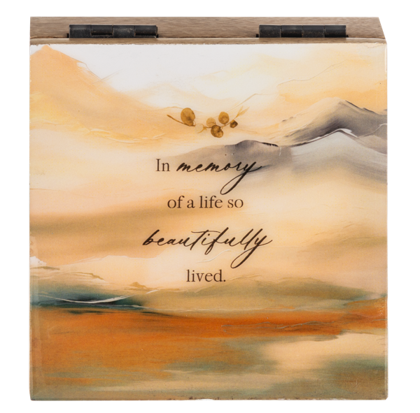 Bereavement Watercolor Message Keepsake Boxes