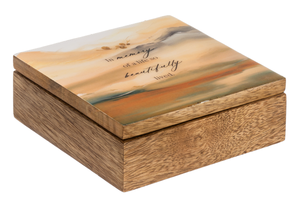 Bereavement Watercolor Message Keepsake Boxes