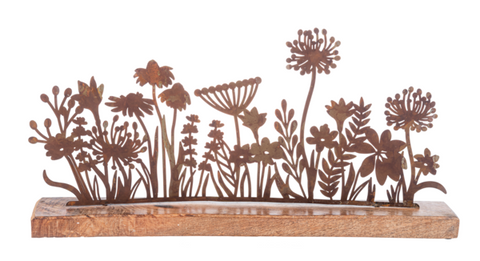 Laser-cut Botanical Tabletop Scene