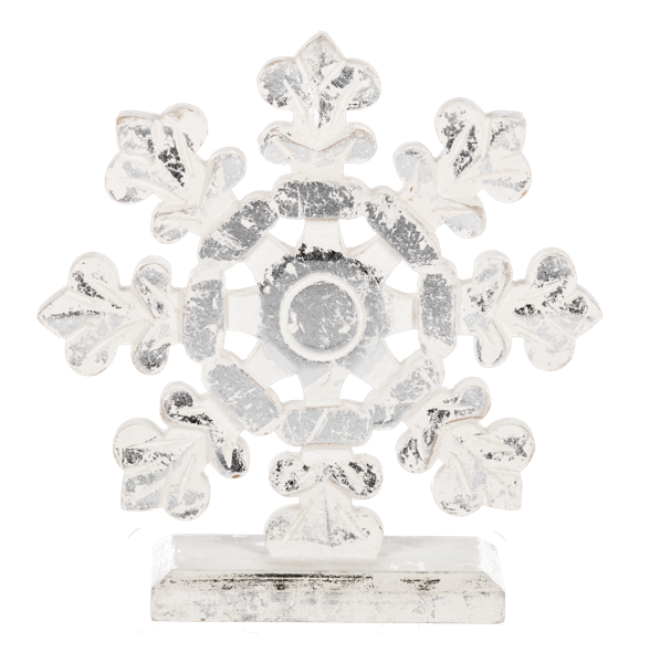 Carved Snowflake Figurines