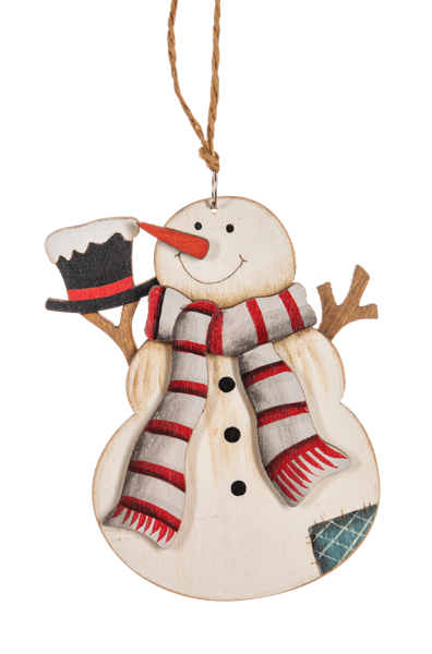 Snowman & Santa Ornaments