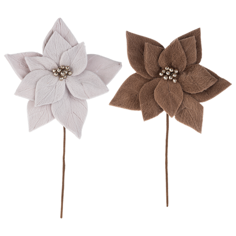 Natural Poinsettia Picks