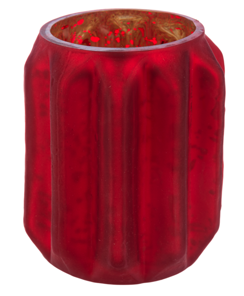 Cranberry Mercury Votive Holders