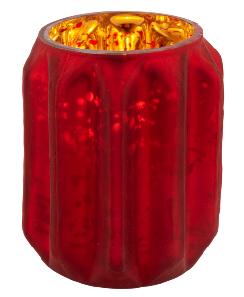 Cranberry Mercury Votive Holders