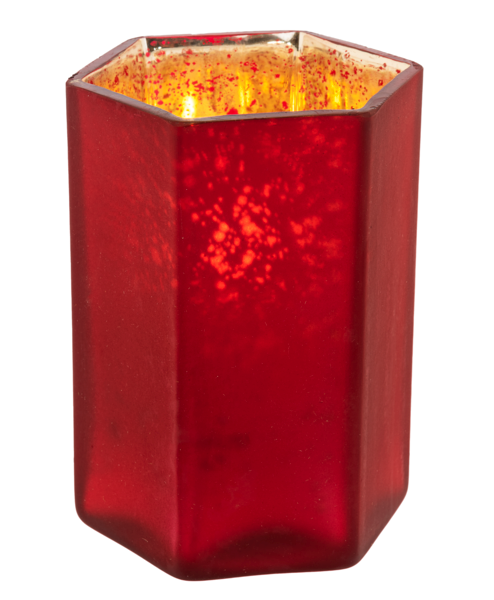 Cranberry Mercury Votive Holders