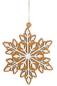 Gingerbread Snowflake Ornaments