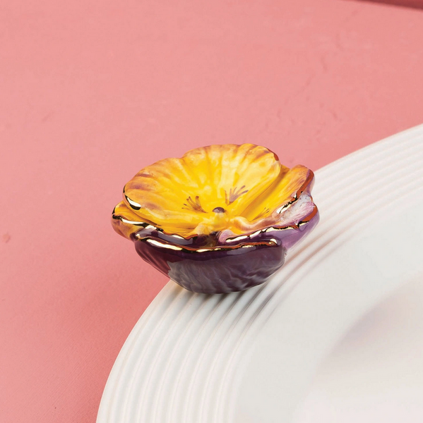 Nora Fleming pansy pop