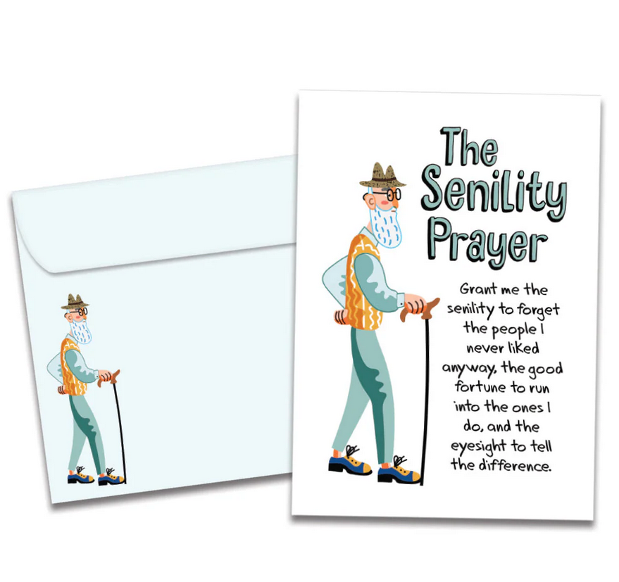 The Senility Prayer Birthday
