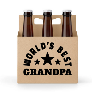 World's Best Grandpa 6 Pack Holder