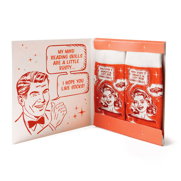 Two Left Feet Holiday Gift Card and Sock Set
