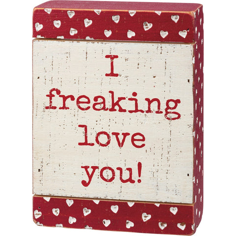 Slat Box Sign - Love You