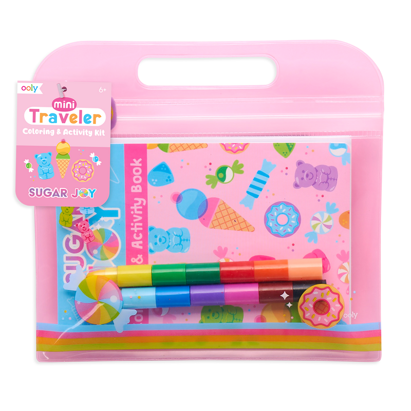 Mini Traveler Coloring & Activity Kit - Sugar Joy
