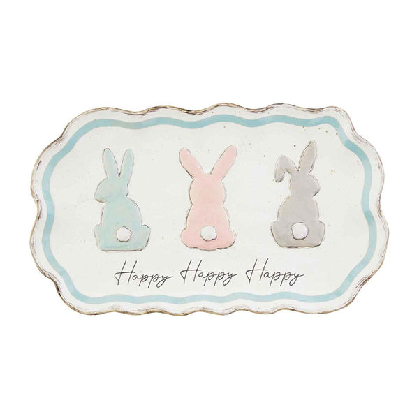 Bunny Trio Serving Platter