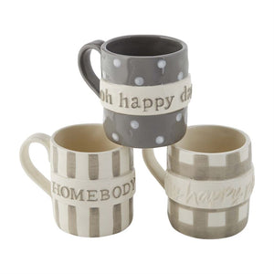 Happy Plaque Mugs