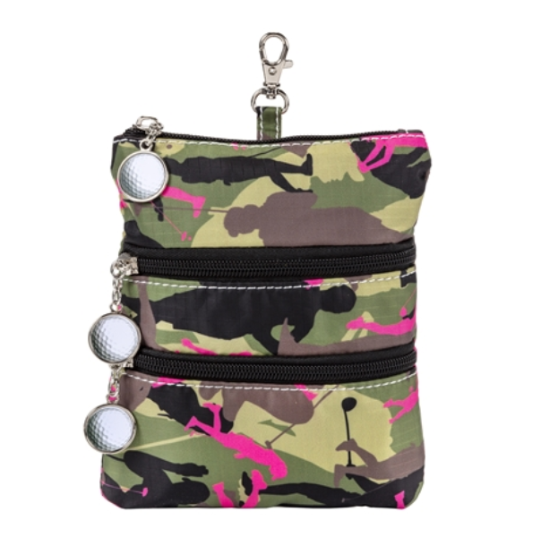Olive Camouflage Clip On Accessory Pouch