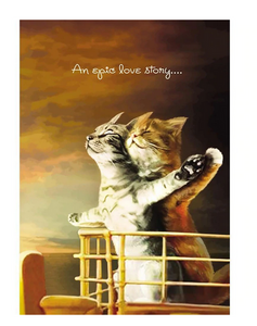 Cat Titanic Anniversary Card