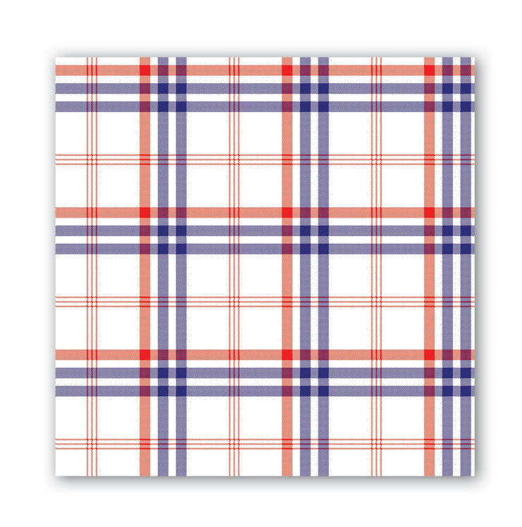 Paisley & Plaid Cocktail Napkin